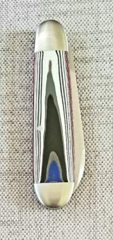 Manny Saldana Custom Fordite Spear Jack..4" closed..CPM-154..Bolsters and end caps...long pull 