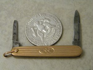 Union Cut. Co. (U.C. Co.) Olean NY Brass Miniature Pen Knife 