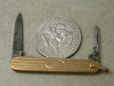Union Cut. Co. (U.C. Co.) Olean NY Brass Miniature Pen Knife 