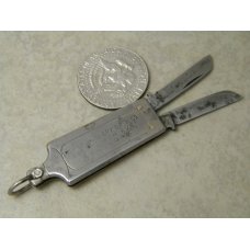 Krusius Bros Germany Metal Liquor Bottle Figural Knife