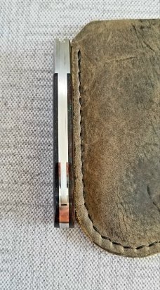 Birdvis custom Lockback Lanny Clip..4" cl..Midnight Rag Micarta..CPM-154..1 of 1...only lockback 
