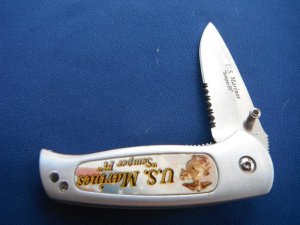 Jaguar "US Marines" "Semper Fi" Stainless Steel folding pocket knife