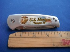 Jaguar  "US Marines"  "Semper Fi" Stainless Steel folding pocket knife 