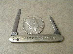 A. Kastor & Brothers NY Germany Coca Cola Bottling Co Metal Pen Knife