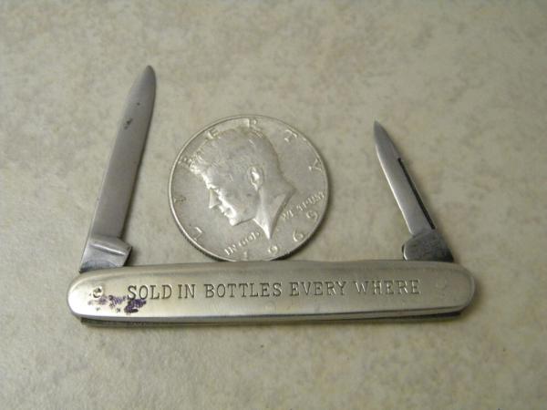 A. Kastor & Brothers NY Germany Coca Cola Bottling Co Metal Pen Knife