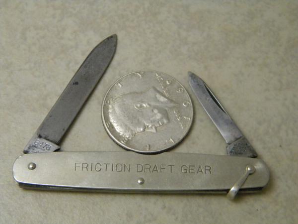 Shapleigh HDW Co B478 Metal Pen Knife "Friction Draft Gear"