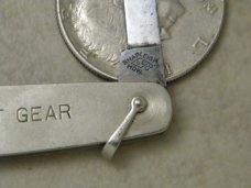 Shapleigh HDW Co B478 Metal Pen Knife "Friction Draft Gear"