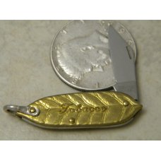 Tobacco Solingen Germany Tiny Tobacco Leaf Figural Knife