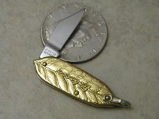 Tobacco Solingen Germany Tiny Tobacco Leaf Figural Knife 