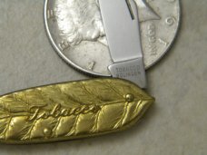 Tobacco Solingen Germany Tiny Tobacco Leaf Figural Knife 