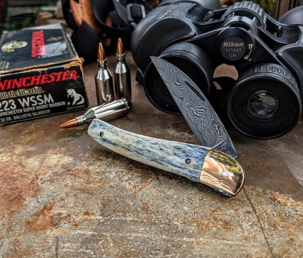 Excelsior Knife Company - NEW SEA SERPENT - Stabilized Giraffe Bone Handles -2 - NEW JSR EXCLUSIVE Excelsior Knife Company - NEW SEA SERPENT - Stabilized Giraffe Bone Handles -2 - NEW JSR EXCLUSIVE