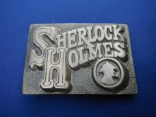 SHERLOCK HOLMES SOLID BRASS BELT BUCKLE