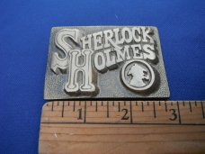  SHERLOCK HOLMES SOLID BRASS BELT BUCKLE