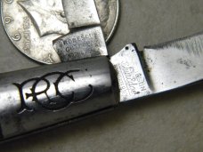 Robeson ShurEdge USA Bone 2 Blade Barlow Knife c.1960's