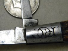 Robeson ShurEdge USA Bone 2 Blade Barlow Knife c.1960's
