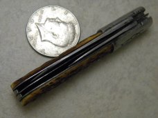 Robeson ShurEdge USA Bone 2 Blade Barlow Knife c.1960's
