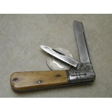 Russell Bone 2 Blade Sheepfoot Barlow Knife