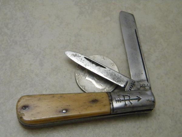Russell Bone 2 Blade Sheepfoot Barlow Knife
