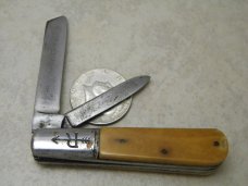 Russell Bone 2 Blade Sheepfoot Barlow Knife