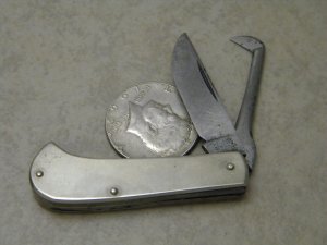 Hibbard Spencer & Bartlett Small Metal Rooster Nutter Knife