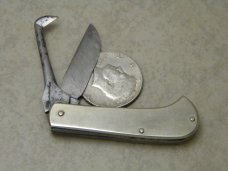 Hibbard Spencer & Bartlett  Small Metal Rooster Nutter Knife 