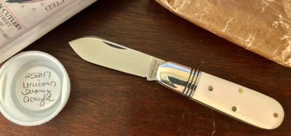 Great Eastern Cutlery Tidioute #252117 Little Jack, Unicorn Ivory Acrylic Handle, New (GEC 25) Great Eastern Cutlery Tidioute #252117 Little Jack, Unicorn Ivory Acrylic Handle, New (GEC 25)