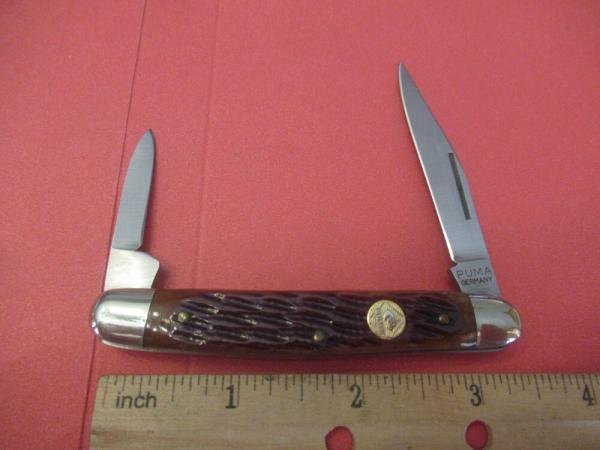 Puma Bone handle Pen Made for NKCA Youth Knife 