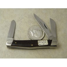 A Bowen Knife Atlanta USA Small Wood Stockman Knife