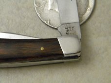A Bowen Knife Atlanta USA Small Wood Stockman Knife 