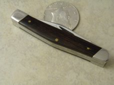 A Bowen Knife Atlanta USA Small Wood Stockman Knife 