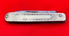 Vintage WILSON HAWKSWORTH & ELLISON/AMERICAN KNIFE Brass Jack Hybrid Pocket Knife c.1846-1911