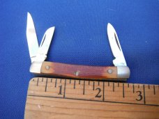 ONTARIO KNIFE CO OK USA STOCKMAN POCKET KNIFE   (Made by Queen)