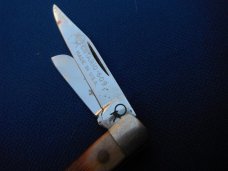 ONTARIO KNIFE CO OK USA STOCKMAN POCKET KNIFE   (Made by Queen)