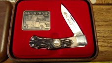  SCHRADE USA LTD 5UH MAC TOOLS 50TH Anniversary Lockback Staglon IN CASE LOT A8