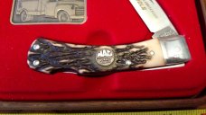  SCHRADE USA LTD 5UH MAC TOOLS 50TH Anniversary Lockback Staglon IN CASE LOT A8