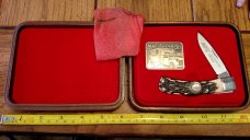  SCHRADE USA LTD 5UH MAC TOOLS 50TH Anniversary Lockback Staglon IN CASE LOT A8