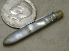 Wade Bros. Celebrated Cutlery Pearl Quill Knife c.1866-1890