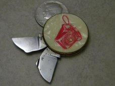 Ambassador Colonial Prov RI Advertising Coin Knife