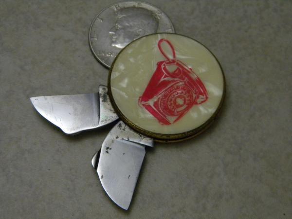 Ambassador (Colonial) Prov. RI  Advertising Coin Knife