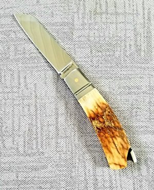 Steve Vanderkolff Mammoth Native Taillock, 4" . White Crackle,Smooth no texture. CPM-154,Perfect