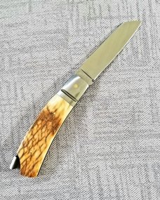 Steve Vanderkolff Mammoth Native Taillock, 4" . White Crackle,Smooth no texture. CPM-154,Perfect 