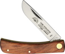 GERMAN EYE BRAND - CLODBUSTER JUNIOR - ETCHED BLADE - 3 58quot CLOSED LENGTH - WOOD HANDLES