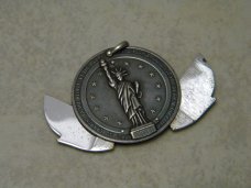 Vintage Hickok Made in America "Statue of Liberty" Coin Knife NIB