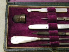 Vintage Joseph Rodgers Star & Cross Sheffield, England Complete Vanity Set