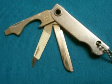 VINTAGE DR PEPPER BASSETT USA ADVERTISING FOLDING POCKET WATCH FOB KNIFE KNIVES OLD AD