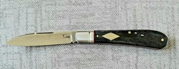 K'roo Custom Kudu Bone Zulu Knife,NEW,W/ slip, 4"..dyed & resin impregnated..filework..rwl34 K'roo Custom Kudu Bone Zulu Knife,NEW,W/ slip, 4"..dyed & resin impregnated..filework..rwl34