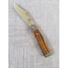 Fox Cutlery Recoil Gunstock, Lava Carbon Fiber, M390, Titanium, 3.5" closed, Italian SFO