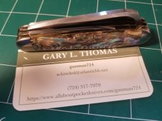 SCHATT & MORGAN #10 PAUA ABALONE ROOSTER RARE AND UNUSUAL W/ BOX
