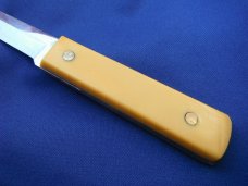 RARE Vintage US Ka-bar KABAR Yellow Handle Fishing Fish Fillet Knife  With original leather sheath 