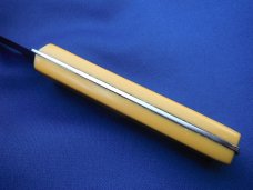 RARE Vintage US Ka-bar KABAR Yellow Handle Fishing Fish Fillet Knife  With original leather sheath 
